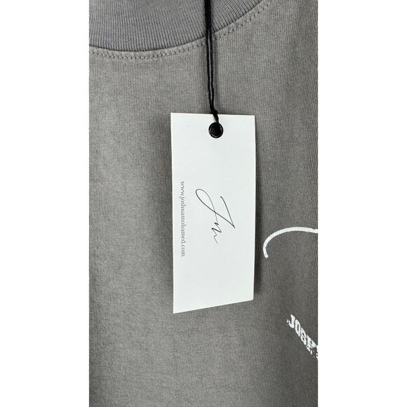 Joshua Mohamed Short Sleeve Staff T Shirt Charcoal Grey Mens XL New Tee - Picture 9 of 12